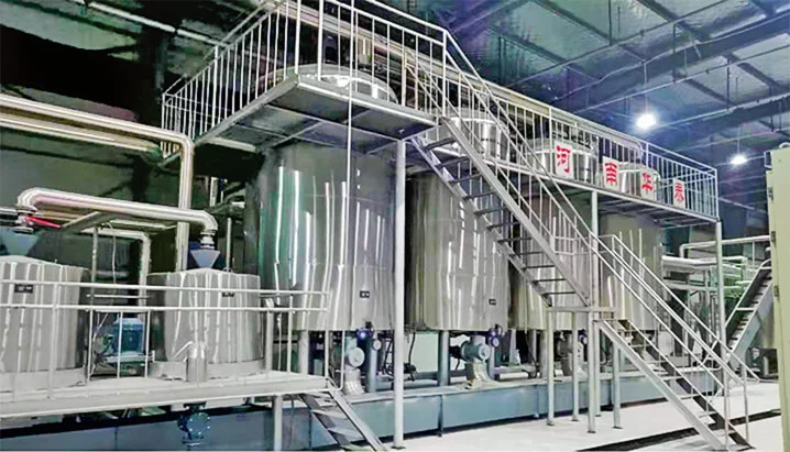 立式熬炼生产线